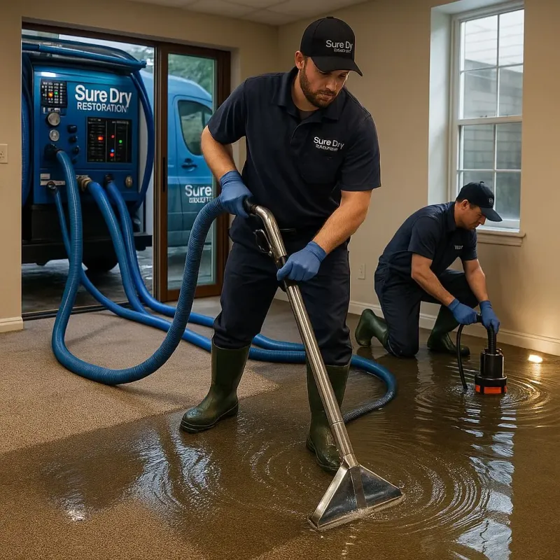 Water Extraction and Removal process in Flat River, MO